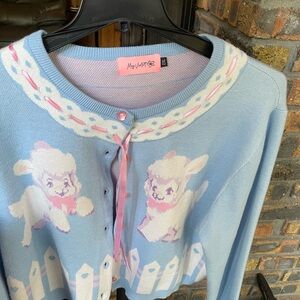 My Violet little lamb cropped sweater